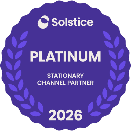 Solstice Platinum Stationary Channel Partner 2026 badge
